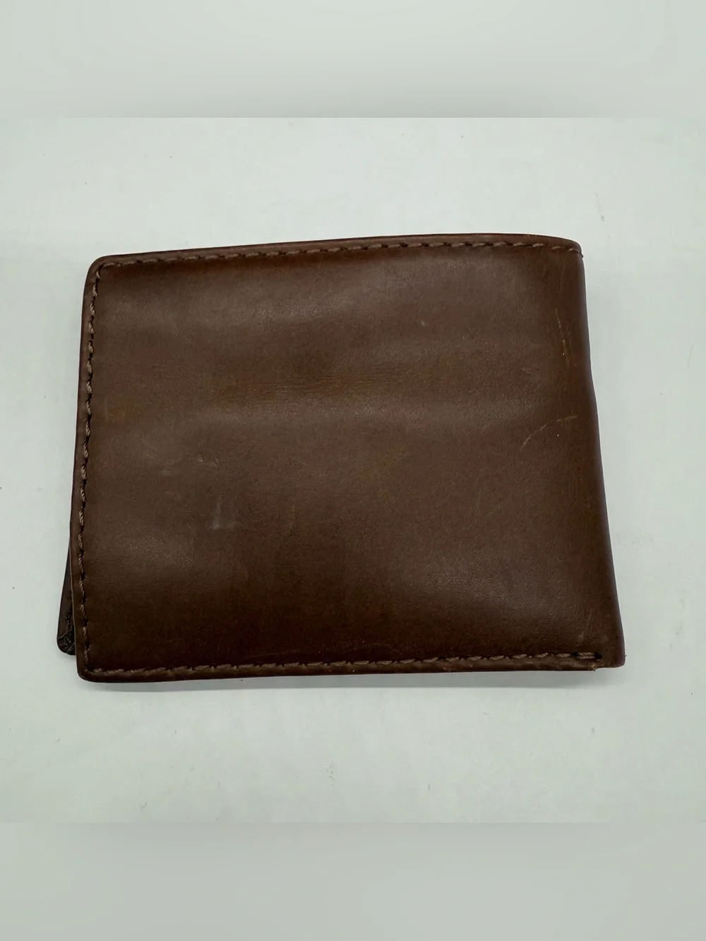 Joseph Abboud Mens Brown Genuine Leather Bi-Fold Wallet